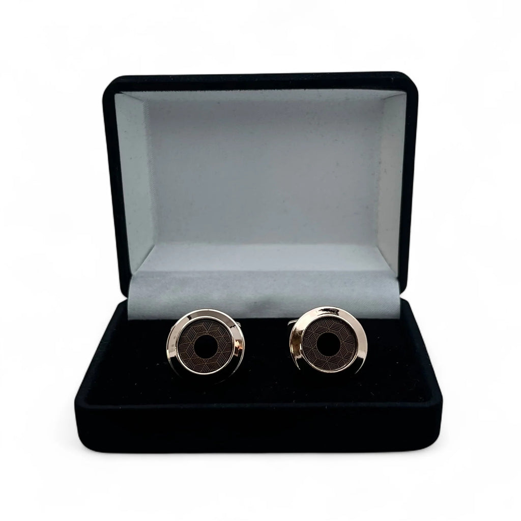Hexon Core Rose Gold Cufflinks