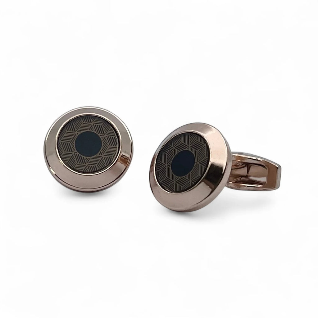 Hexon Core Rose Gold Cufflinks